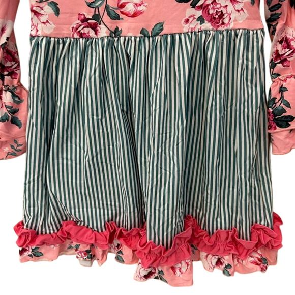 Toddler Girls 4T (L) Okie & Lou Vintage Strolls Dress Bicycle - Picture 6 of 7